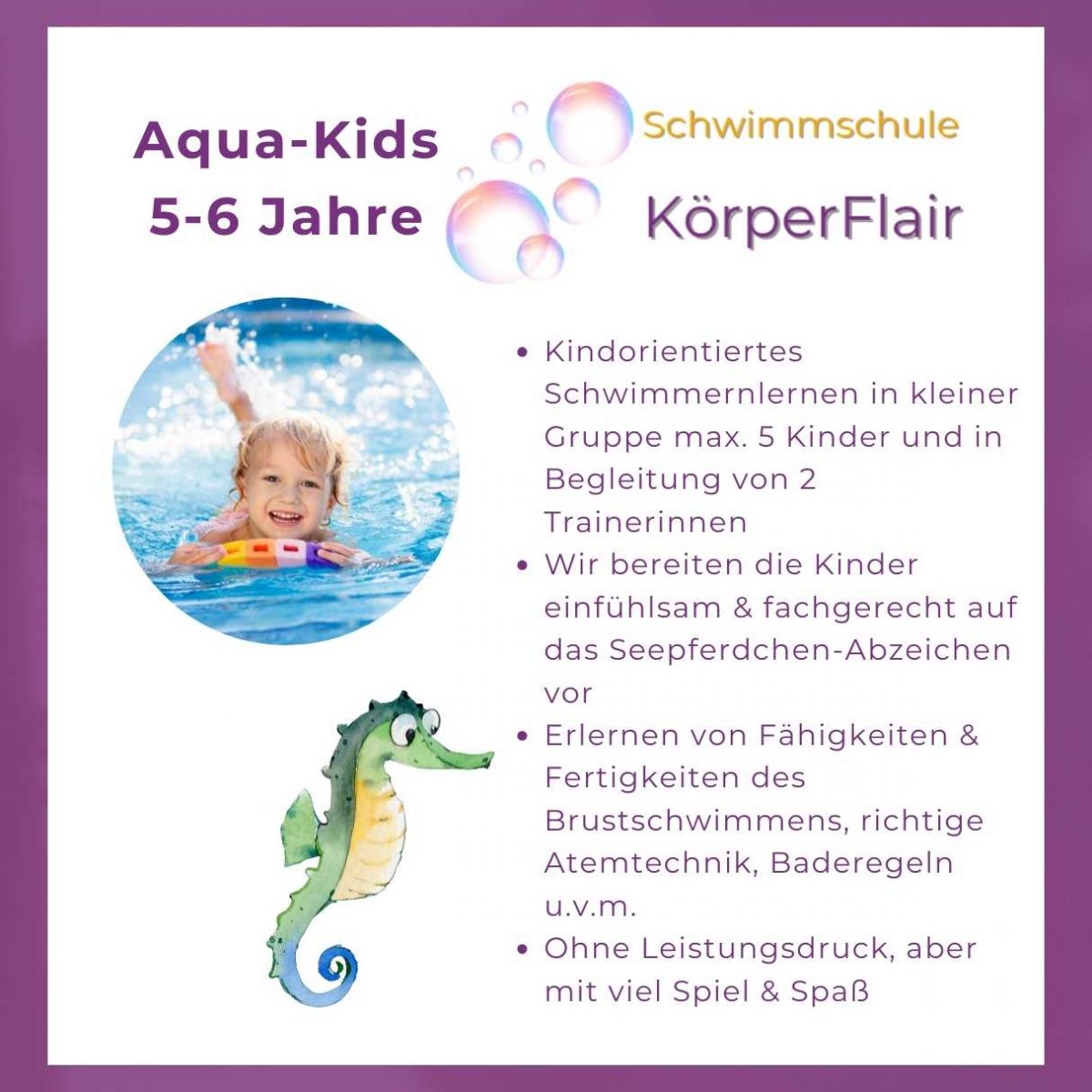 Anfängerschwimmen -Schwimmen lernen in Hennigsdorf